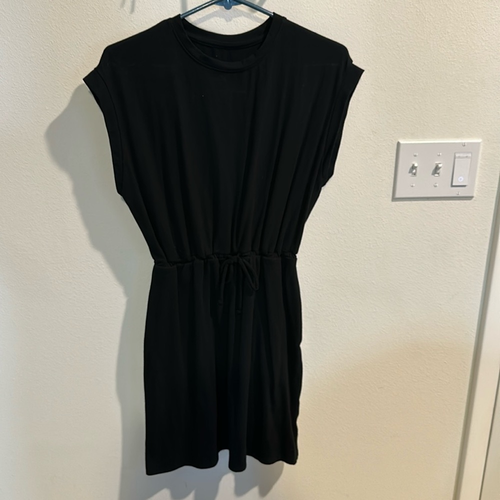Black Drawstring Dress